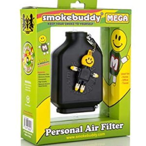 Smoke Buddy Mega Personal Air Purifier Cleaner Filter Removes Odor - Black