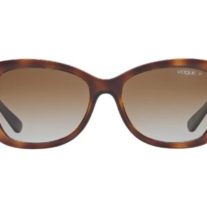 Vogue Eyewear Sunglasses Tortoise Frame, Brown Lenses, 55MM