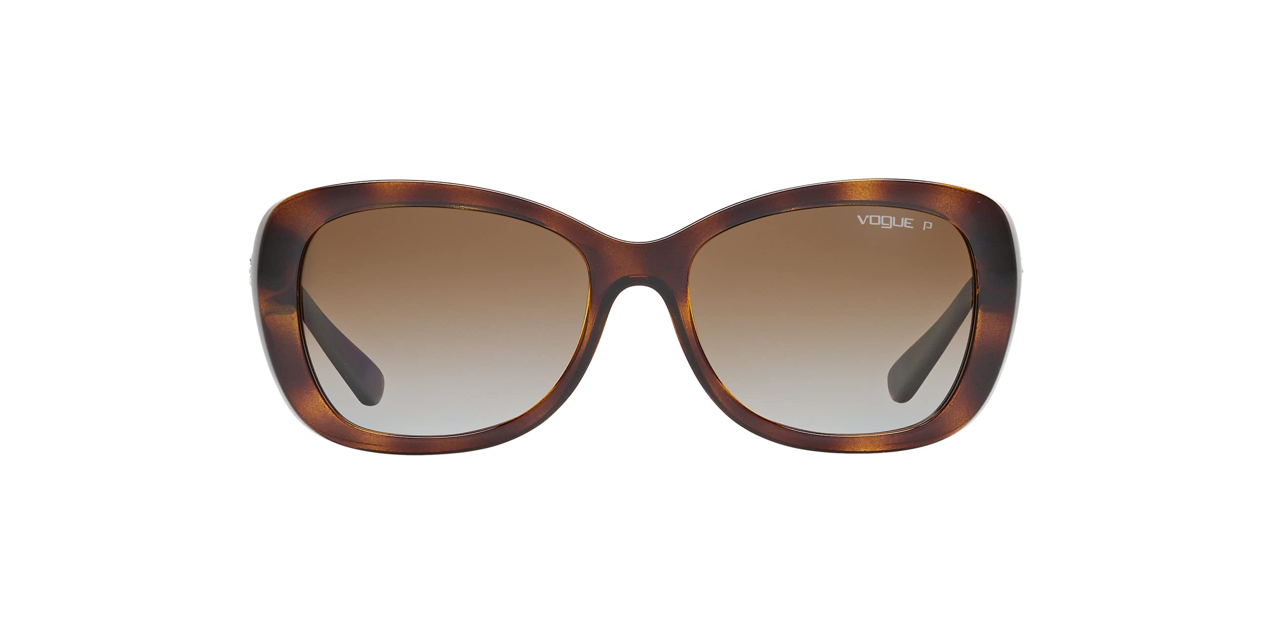 Vogue Eyewear Sunglasses Tortoise Frame, Brown Lenses, 55MM