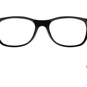 Ray-Ban RX5184 New Wayfarer Square Prescription Eyeglass Frames, Black/Demo Lens, 54 mm