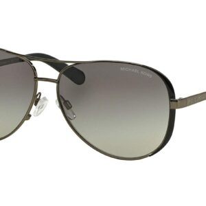 Michael Michael Kors Women's MK5004 Designer Sunglasses, Gunmetal/Black