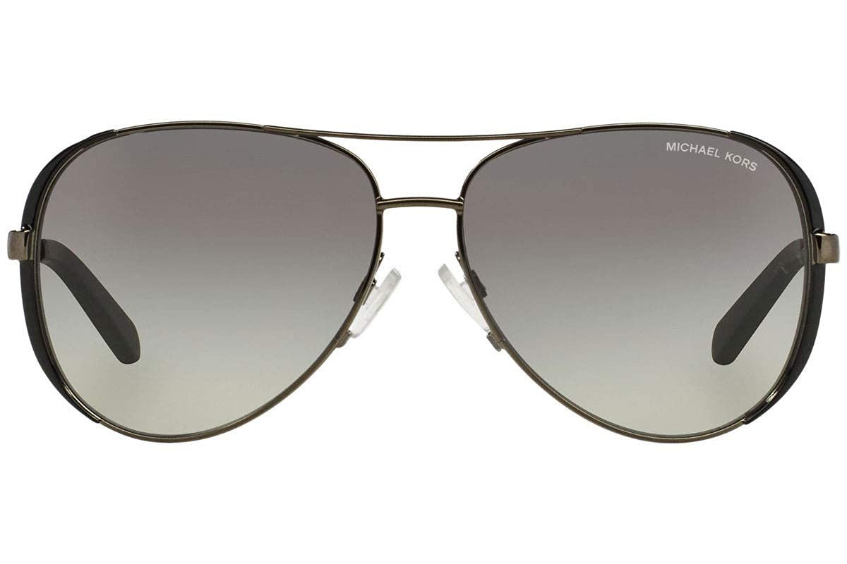 Michael Michael Kors Women's MK5004 Designer Sunglasses, Gunmetal/Black