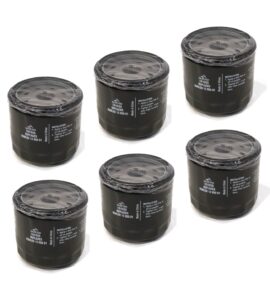 aftermarket pack of 6 oil filters for kohler 12 050 01s, 12 050 08s