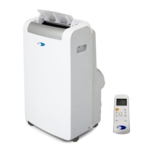 whynter arc-148ms 14,000 (10,300 btu sacc) portable air conditioner with activated carbon and silvershield filters, up to 500 sq ft, white