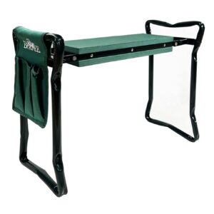 Burpee 92314 Garden Kneeler with Cushion Seat Easy to Store-Portable Outdoor Bench Foldable and Light Weight, Green