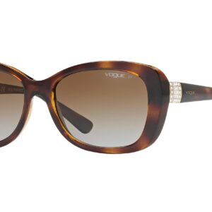 Vogue Eyewear Sunglasses Tortoise Frame, Brown Lenses, 55MM