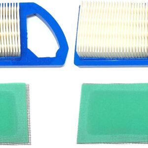 2 Air Filters Plus 2 Pre-Filters, Air Filters 795115 797008 794472 697153 697014 697634 698083 695547 697776 Pre-Filter - Compatible With: 697015 GY20573 M147489 M149171