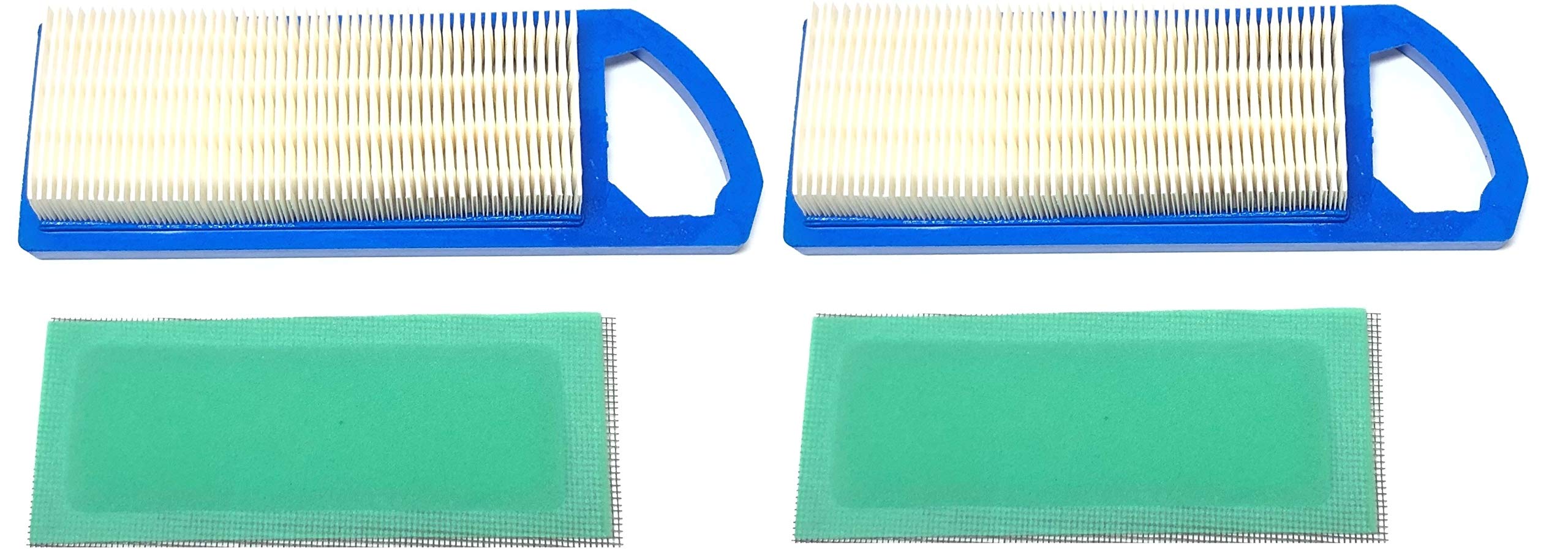 2 Air Filters Plus 2 Pre-Filters, Air Filters 795115 797008 794472 697153 697014 697634 698083 695547 697776 Pre-Filter - Compatible With: 697015 GY20573 M147489 M149171