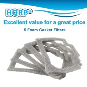 HQRP 5 - Pack Foam Gasket Filters compatible with Homelite 330 Series UT-10608 UT-10609 Chainsaws, 95921 UP06574 Replacement