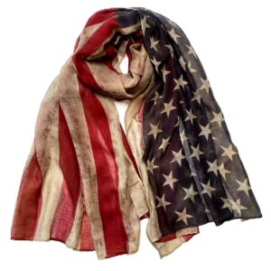 reindear premium american flag scarf (vintage long)