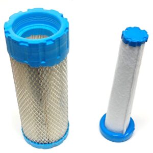 Outer Air Filter Plus Inner Air Filter for Kawasaki 11013-7038, 11013-7039. Same as Ariens 21545400, 21545300: Bobcat 4164576, 4164577: John Deere MIU11747, MIU11748