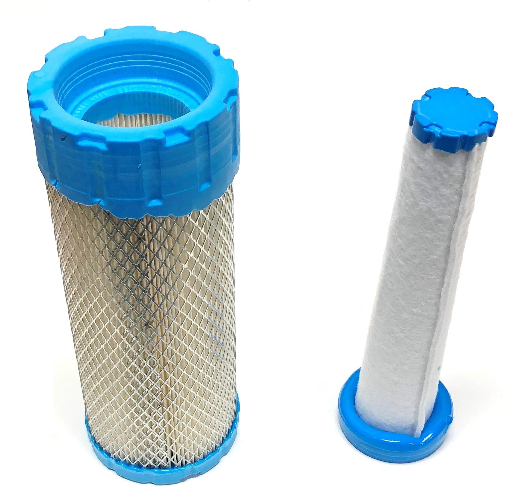 Outer Air Filter Plus Inner Air Filter for Kawasaki 11013-7038, 11013-7039. Same as Ariens 21545400, 21545300: Bobcat 4164576, 4164577: John Deere MIU11747, MIU11748