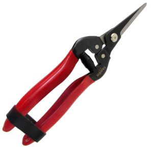 tabor tools k7a straight pruning shears with carbon steel blades, florist scissors, multi-tasking garden snips for arranging flowers, trimming plants and harvesting herbs, fruits or vegetables.