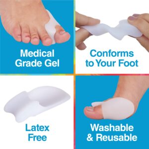 ZenToes Bunion Protector with Attached Toe Separator, Pack of 4