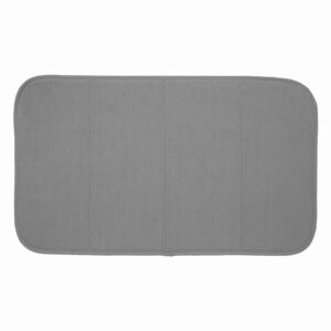 all-clad premium reversible dish drying mat for kitchen: 16" x 28" ultra-absorbent, long-lasting, no condensation, and oversized for large pots and pans - 1 pack, pewter