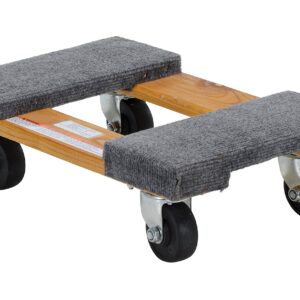 Vestil HDOC-1218-9 Hardwood Carpet End Dolly 18 in. x 12 in. x 5 in. 900 Lb. Capacity