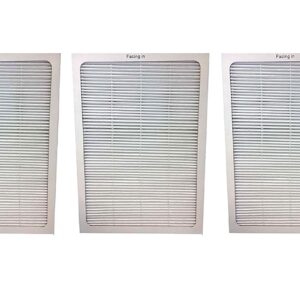 LifeSupplyUSA True HEPA Filter Replacement Compatible with Blueair All 500/600 Series Purifiers 501, 503, 505, 510, 550E, 555EB, 601, 603, 605, 650E Air Purifier (3-Pack)