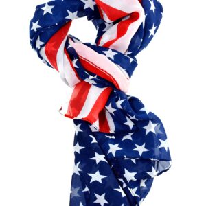 REINDEAR Premium American Flag Scarf 7 Styles(Chiffon)