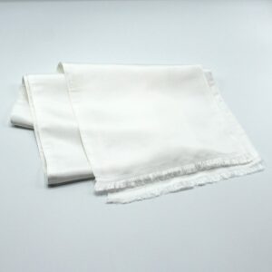 Royal Silk Dashing White Silk Aviator Scarf Pure 100% Silk – 8” x 60”