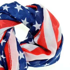 REINDEAR Premium American Flag Scarf 7 Styles(Chiffon)