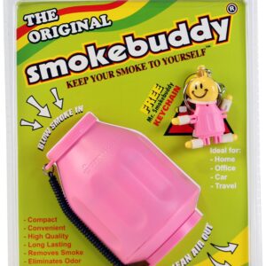 Smoke Buddy Personal Air Purifier Cleaner Filter Removes Odor - Pink