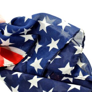 REINDEAR Premium American Flag Scarf 7 Styles(Chiffon)