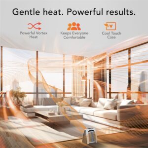 Vornado AVH10 Space Heater for Home, 1500W/750W, Fan Only Option, Digital Display with Adjustable Thermostat, Advanced Safety Features, Auto Climate Control, Whole Room Electric Heater for Indoors