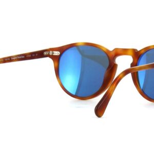 Oliver Peoples Unisex Gregory Peck Sun Semi Matte Light Brown/Indigo Photochromic