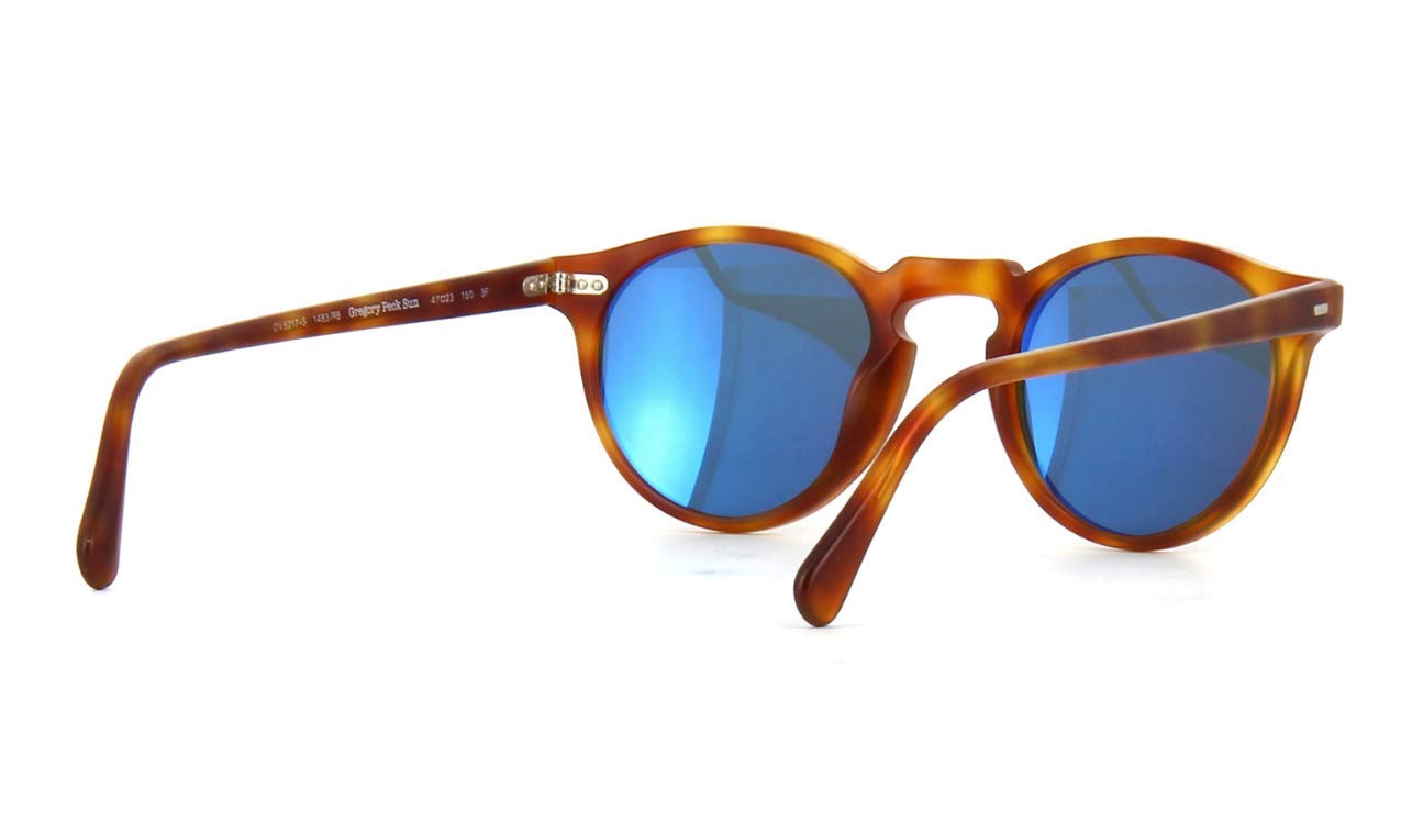 Oliver Peoples Unisex Gregory Peck Sun Semi Matte Light Brown/Indigo Photochromic