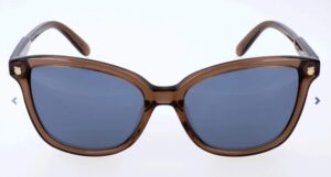 salvatore ferragamo square sunglasses sf815s 210 transparent brown 56mm 815