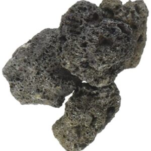 Pleasant Hearth LVR100 Lava Rock, 5 lb, Charcoal