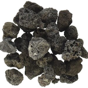 Pleasant Hearth LVR100 Lava Rock, 5 lb, Charcoal