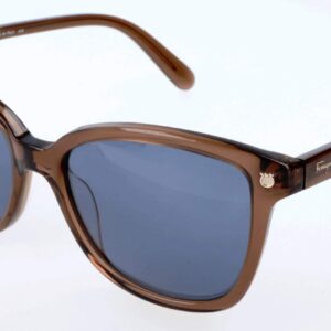 Salvatore Ferragamo Square Sunglasses SF815S 210 Transparent Brown 56mm 815