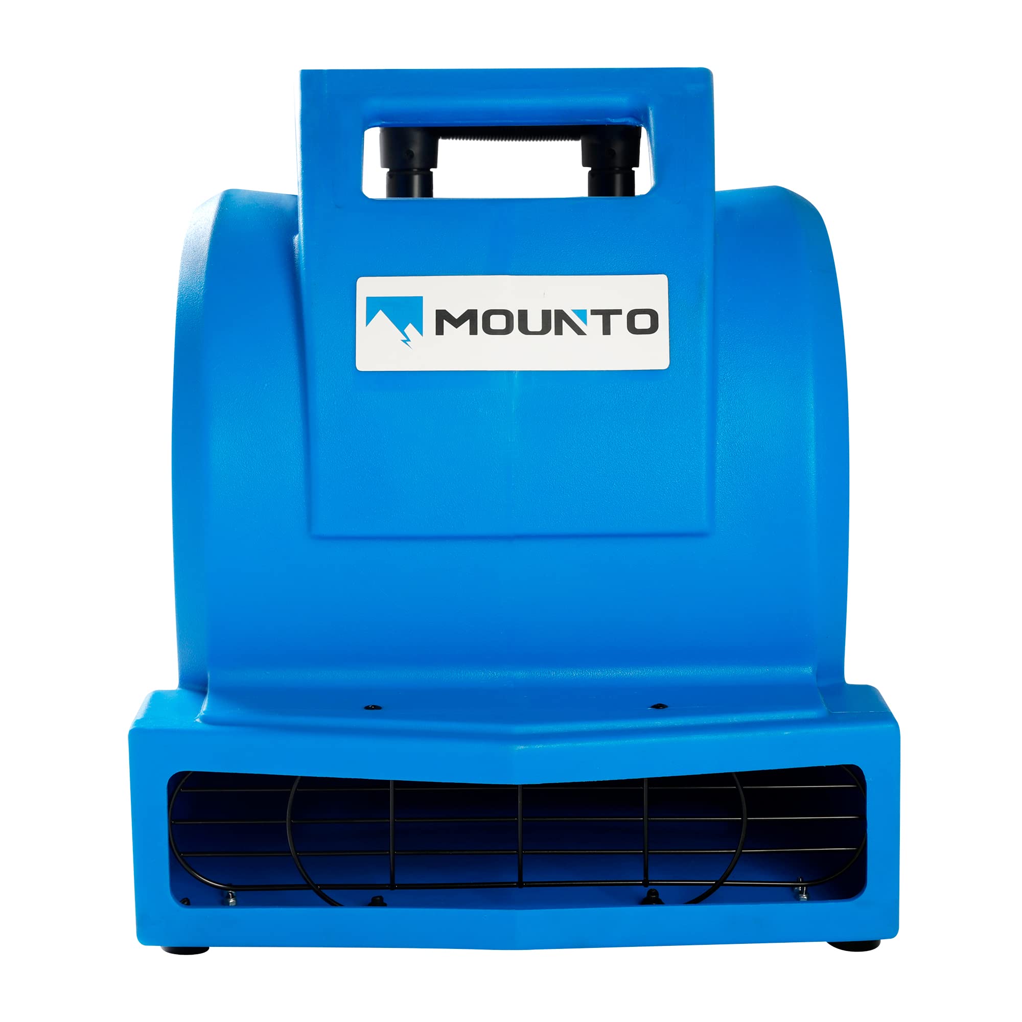 MOUNTO 3-Speed 1Hp 4000 Plus CFM Monster Air Mover Floor Carpet Dryers with Handle Wheelkit (Blue)