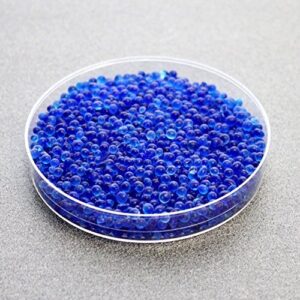 Dry & Dry [2 LBS] Blue Indicating Silica Gel Beads Desiccants (Industry Standard 3-5 mm) - Reusable Desiccant Beads Silica Beads(Blue to Pink)