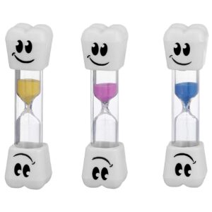 Smile Tooth 2 Minute Sand Timer Assorted Colors (2 Pack)