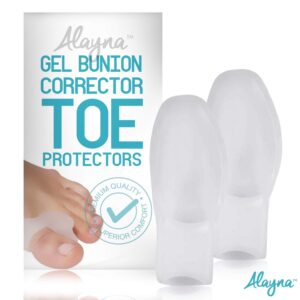 Toe Separators for Overlapping Toes Women Bunion Corrector Toe Spacers 2 Pcs. Bunion Relief Big Toe Gel Cushion Pads Big Toe Spreader Orthopedic Bunion Brace Bunion Guard Wear in Socks & Shoes 1 Pair