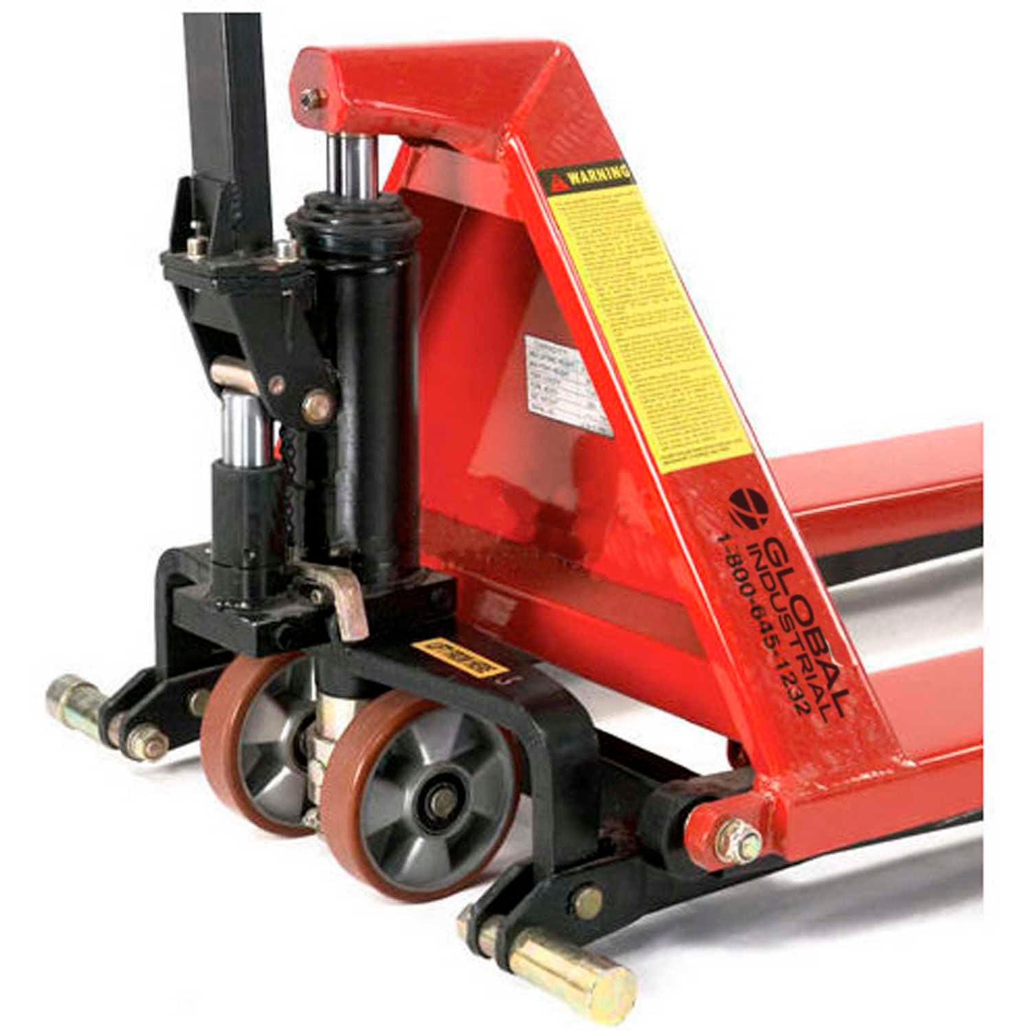 Global Industrial Manual High Lift Skid Jack Truck, 27 x 45, 2200 Lb. Capacity