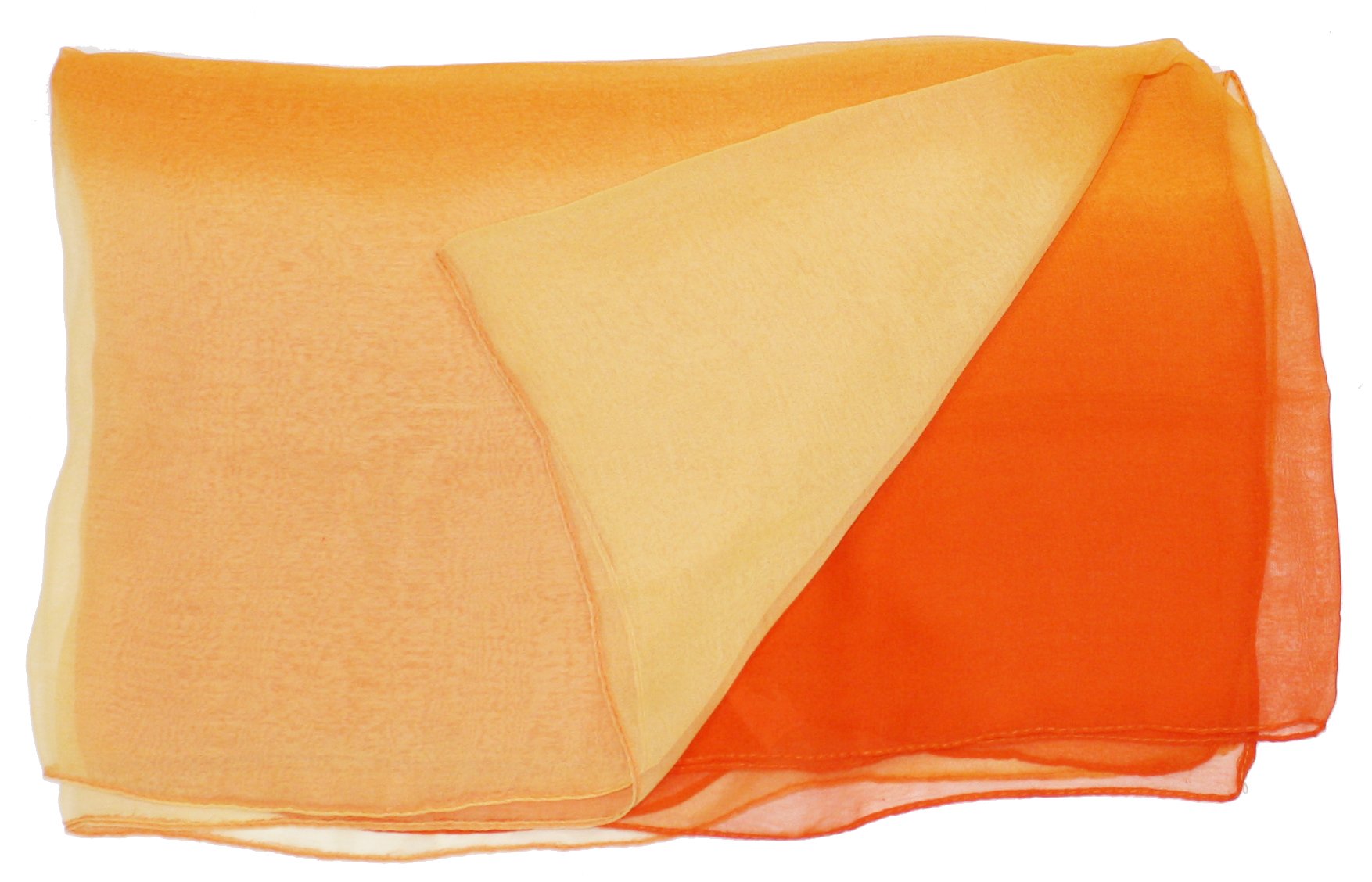 Ted and Jack - Silk Ombre Lightweight Accent Scarf in Oranges