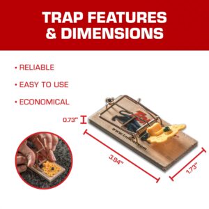 Tomcat Mouse Traps (Wooden), 4 Traps