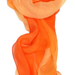 Ted and Jack - Silk Ombre Lightweight Accent Scarf in Oranges