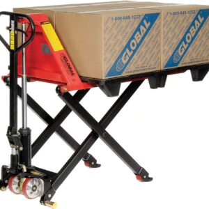 Global Industrial Manual High Lift Skid Jack Truck, 27 x 45, 2200 Lb. Capacity