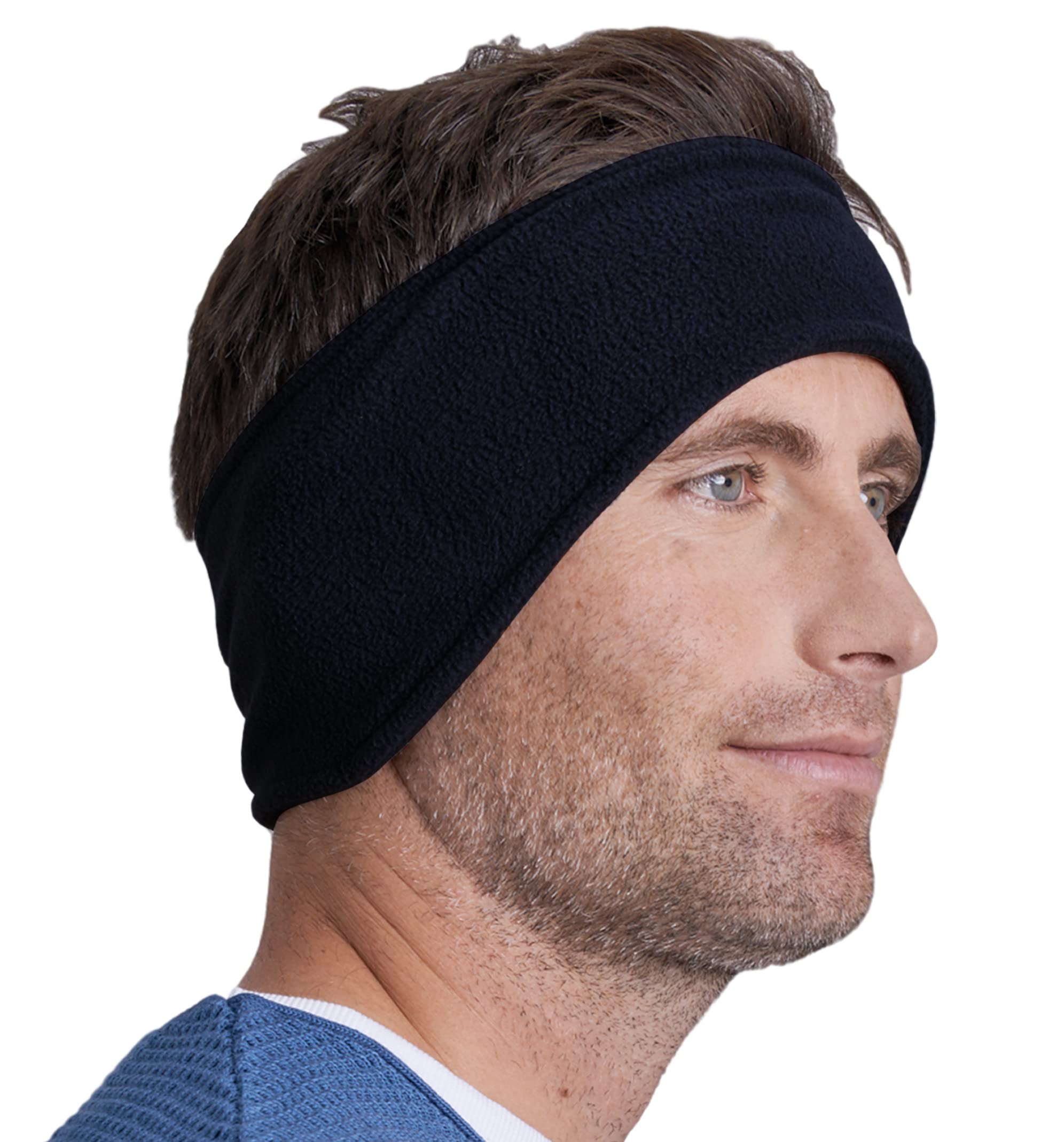 Tough Headwear Fleece Ear Warmer Headband For Women & Men, Winter Headband, Running Ear Muffs, Ear Covers for Cold Weather