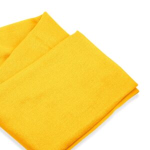 GEARONIC Soft Pashmina Scarf for Women Shawl Wrap Scarves Lady Women's Scarfs in Solid Colors - Yellow