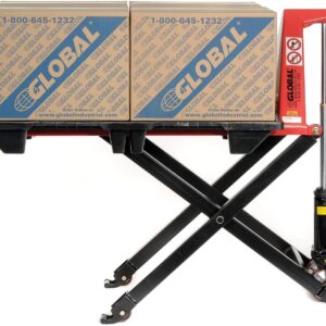 Global Industrial Manual High Lift Skid Jack Truck, 27 x 45, 2200 Lb. Capacity