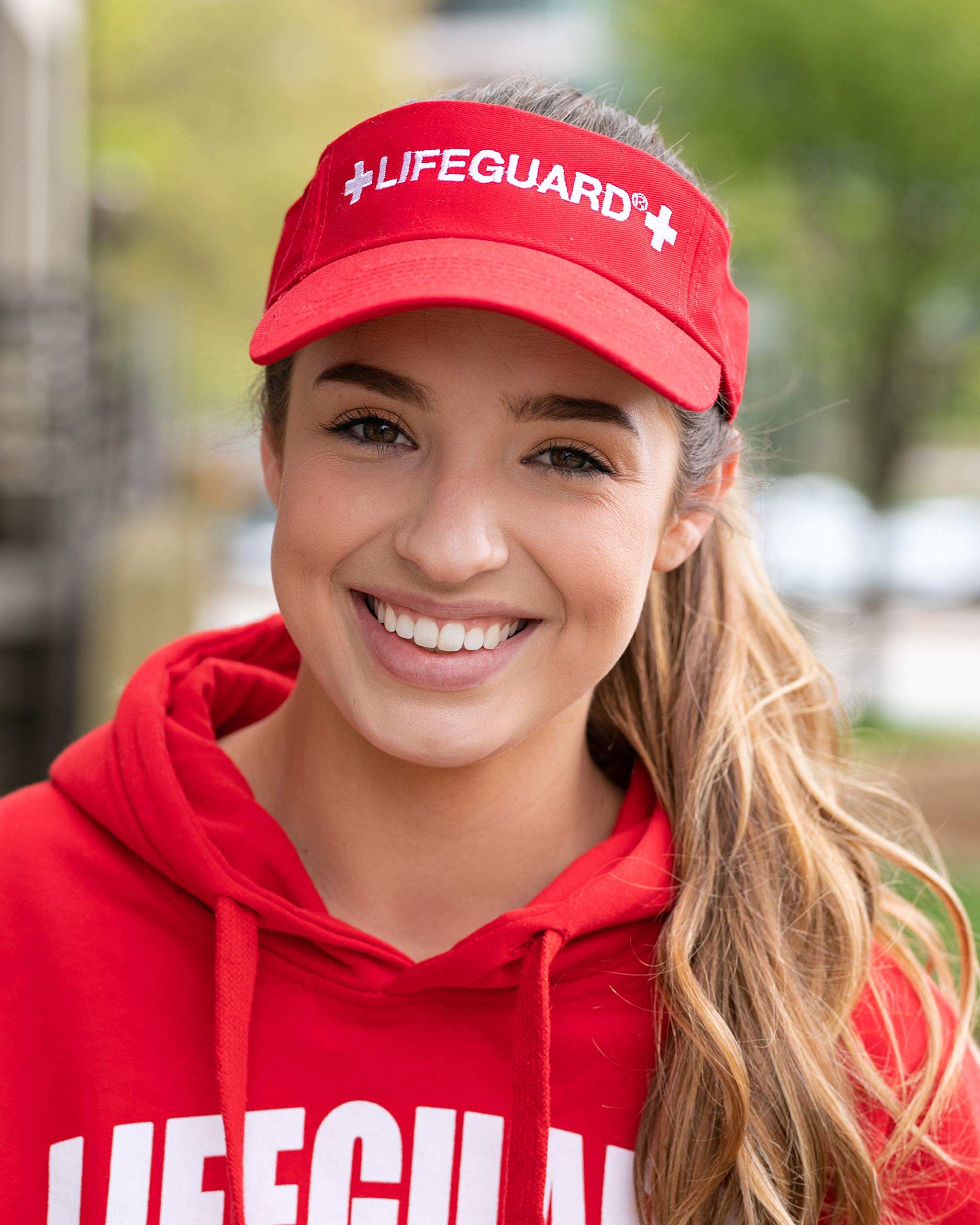 LIFEGUARD Official Adjustable Visor (Red)