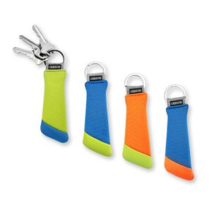 carson floating keychain with lightweight foam core technology, assorted color 4-pack (fa-30as)