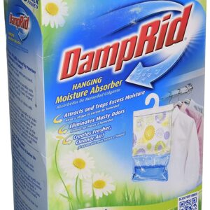 DampRid FG83K 14-Ounce Hanging Moisture Absorber Fresh Scent, 3-Pack