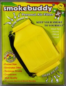 yellow smokebuddy jr personal air filter by smoke buddy