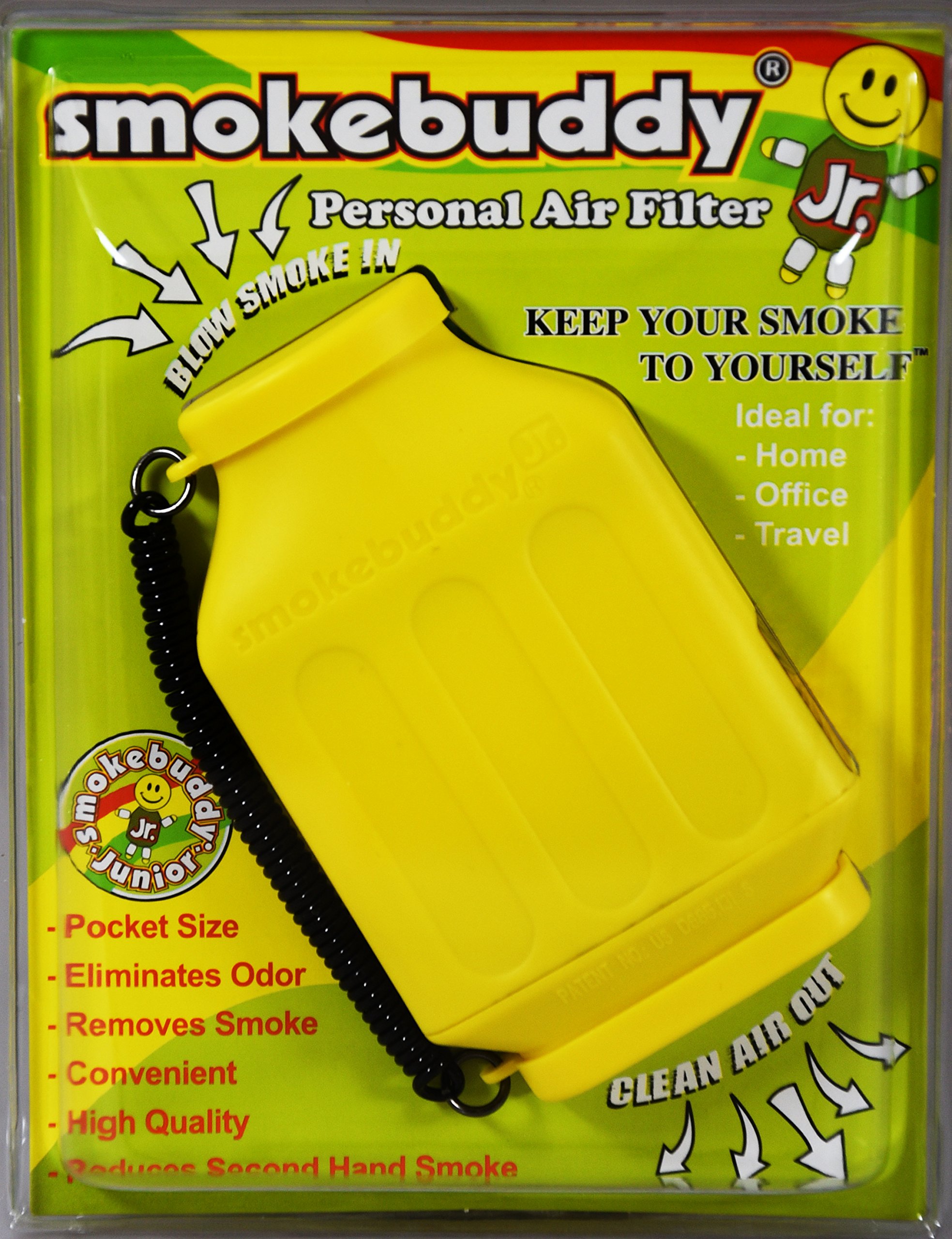 Yellow smokebuddy Jr Personal Air Filter by Smoke Buddy